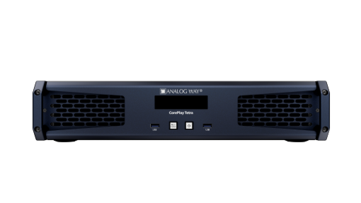 Billede af ANALOG WAY CorePlay Tetra Quad-output media server for live production and installation environments.